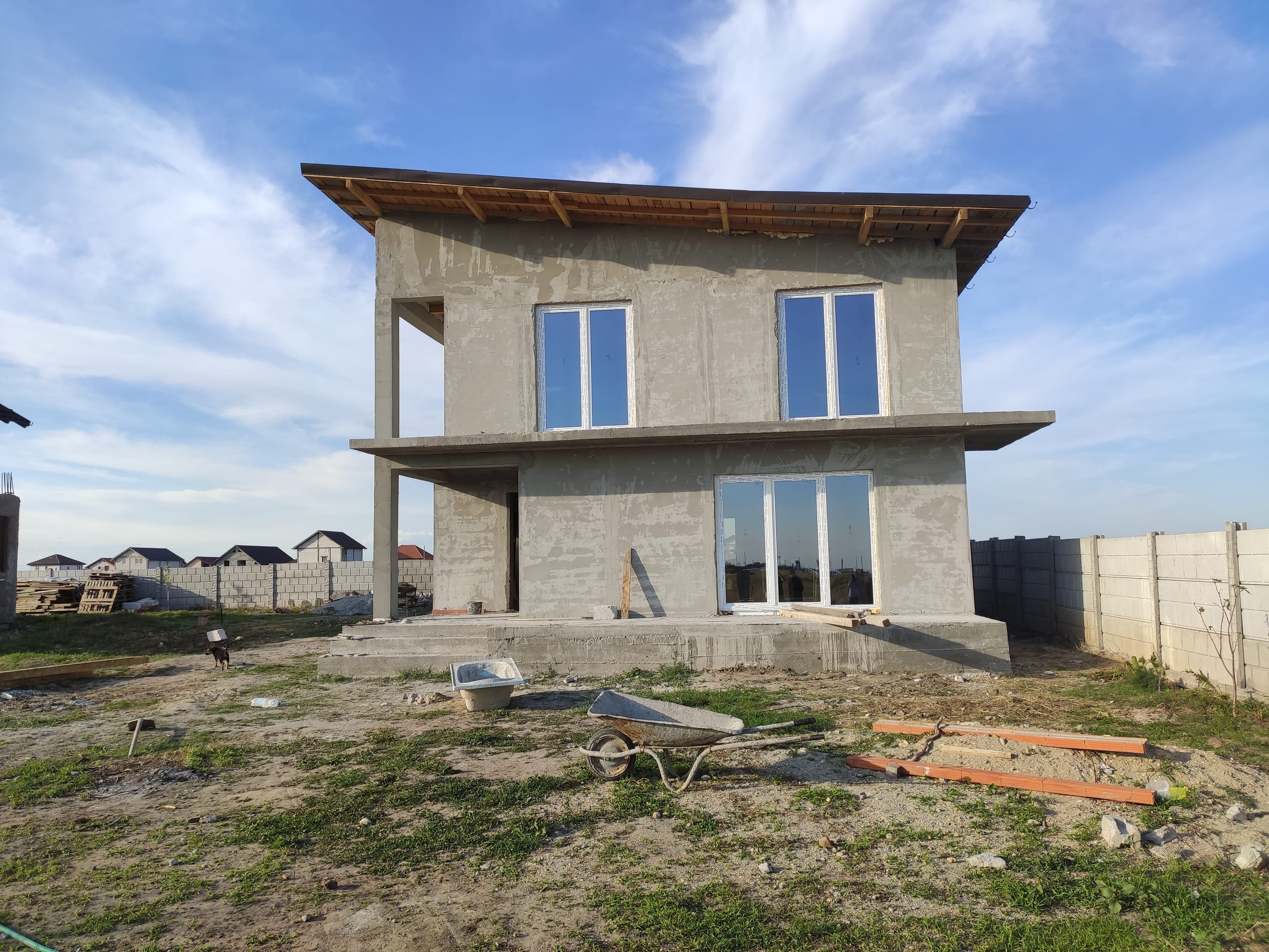 Casa Aeroport — fotografie de execuție, stadiu șantier