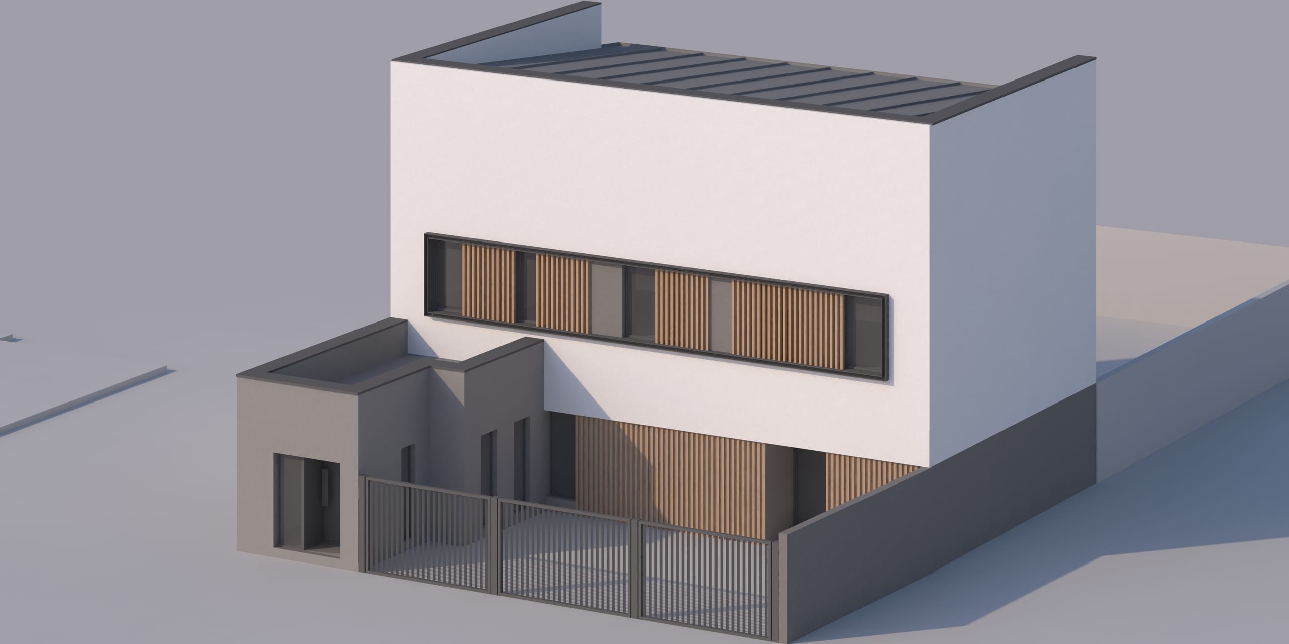 Casa Aleea Bălcescu — volumetrie aeriană