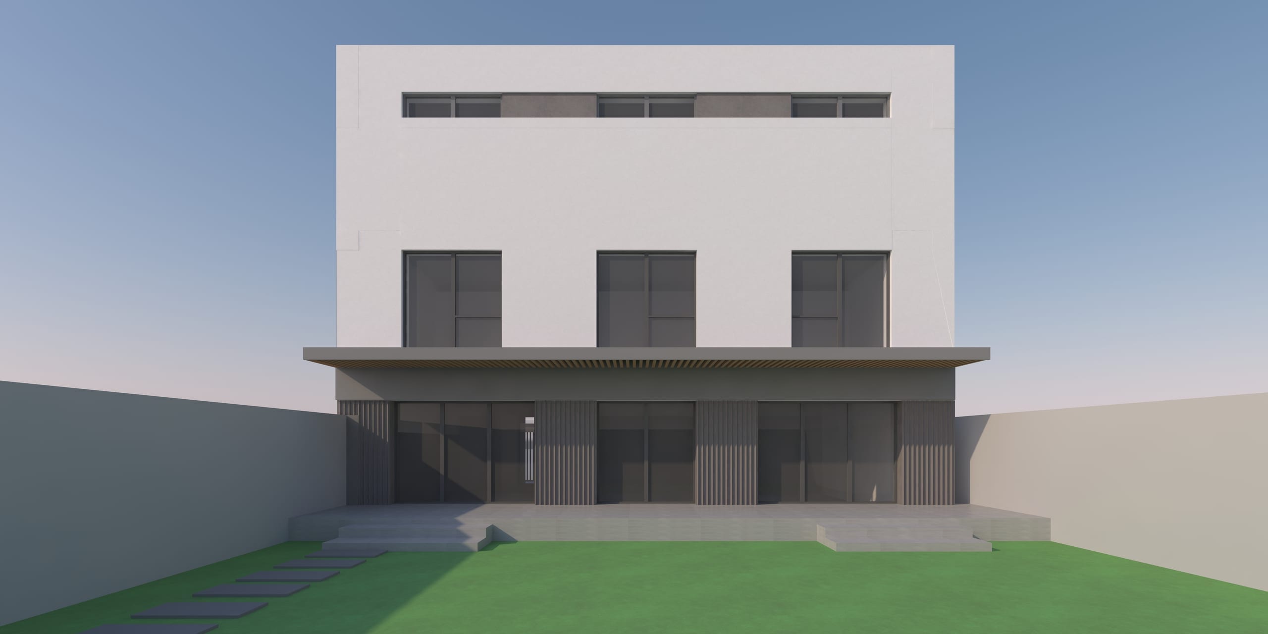 Casa Aleea Bălcescu — fațada posterioară