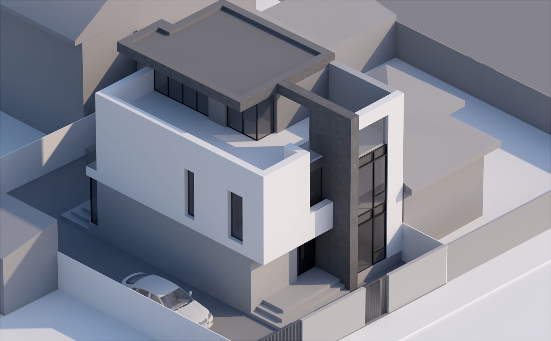 Casa Boccaccio — fațada către stradă