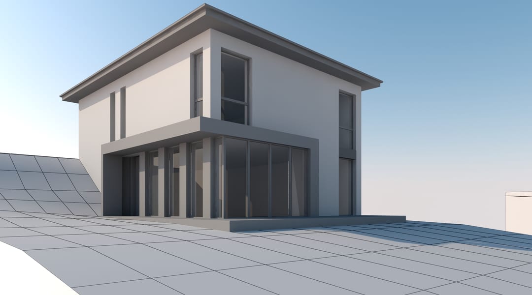 Casa Mic — perspectivă oblică, volumetrie P+1