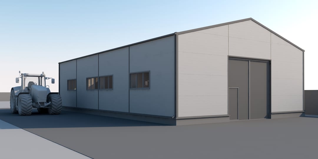 Hala JD Service — fațada laterală