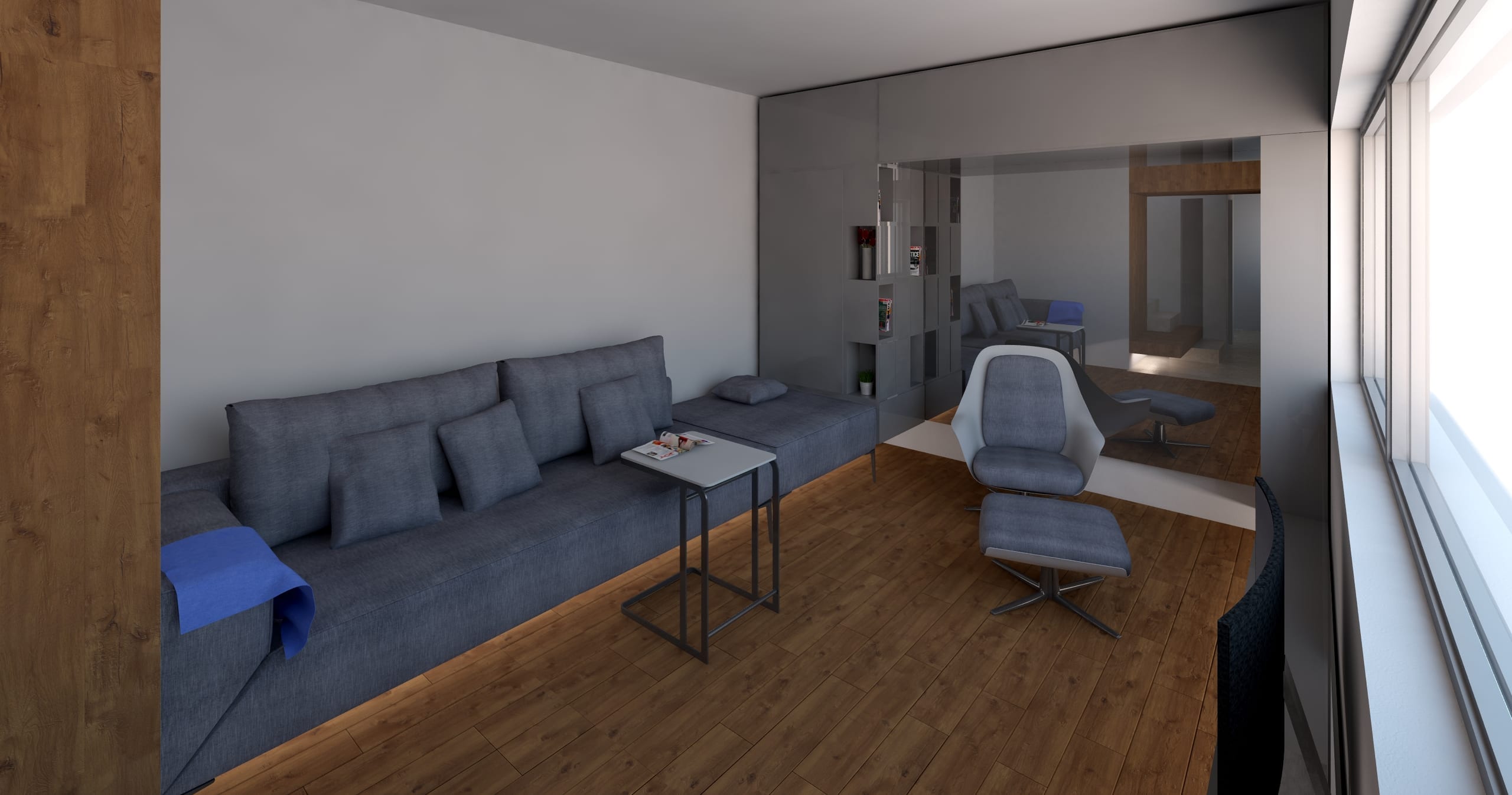 Casa Despot Vodă — interior, living cu zona de relaxare