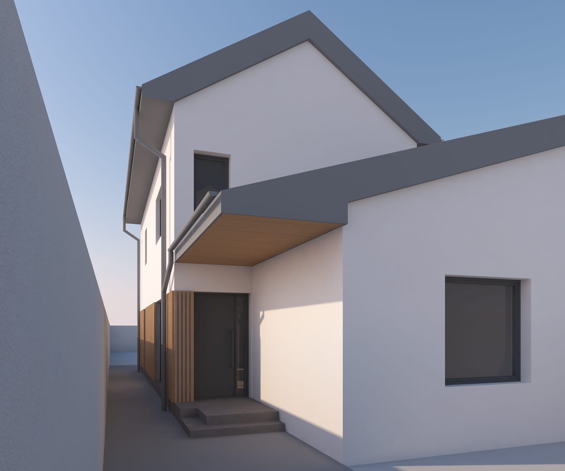 Casa Ungureanu — acces lateral, cadru alternativ